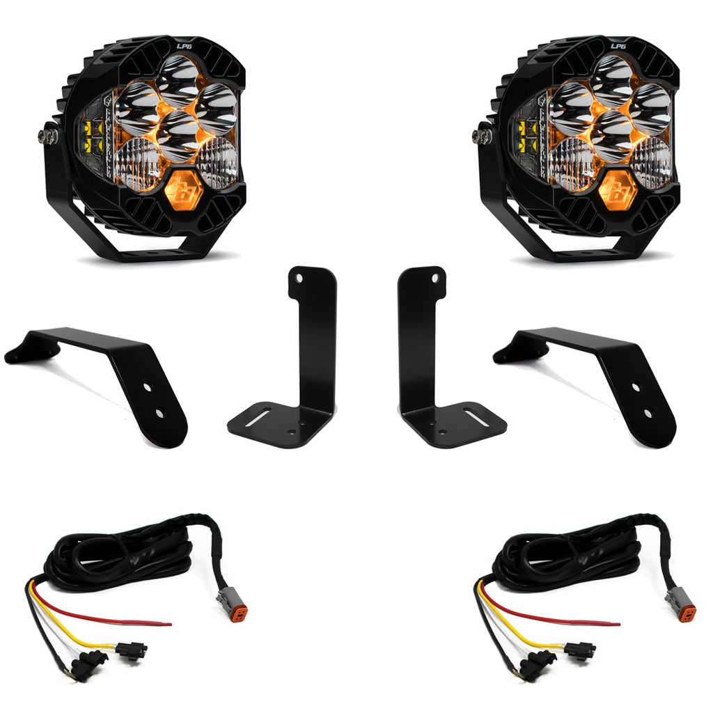 Baja Designs 447659UP LP6 Pro Bumper Light Kit for Select Jeep Gladiator, Jeep Wrangler