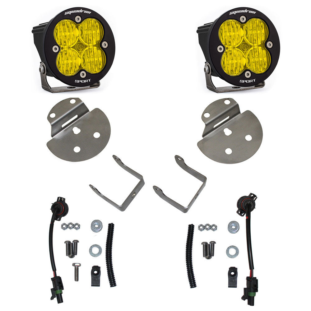 Baja Designs 447711 Squadron-R Sport Fog Pocket Light Kit for Select Chevrolet Colorado, Chevrolet Silverado HD, Chevrolet Silverado HD, GMC Canyon, GMC Sierra HD, GMC Sierra HD