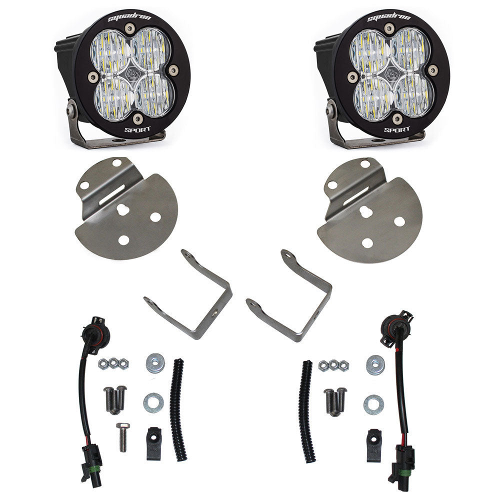 Baja Designs 447712 Squadron-R Sport Fog Pocket Light Kit for Select Chevrolet Colorado, Chevrolet Silverado HD, Chevrolet Silverado HD, GMC Canyon, GMC Sierra HD, GMC Sierra HD