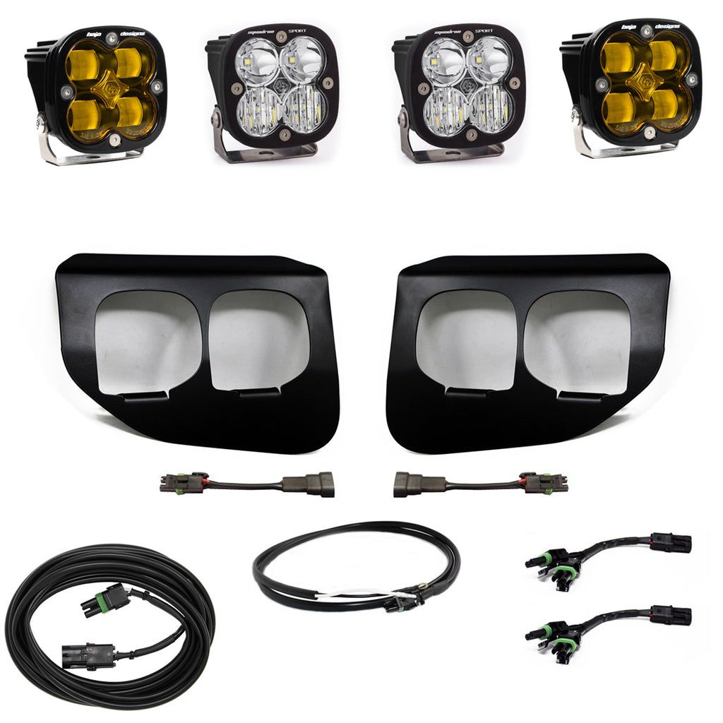 Baja Designs 447739UP Squadron SAE/Sport Fog Pocket Light Kit for Select Ford F-250 Super Duty, Ford F-350 Super Duty