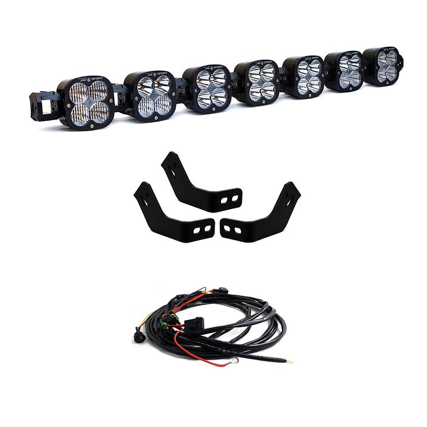 Baja Designs 447745 Toyota 7XL Linkable Roof Light Bar Kit For Prinsu Rack for Select Toyota 4Runner, Toyota FJ Cruiser, Toyota Tacoma, Toyota Tundra