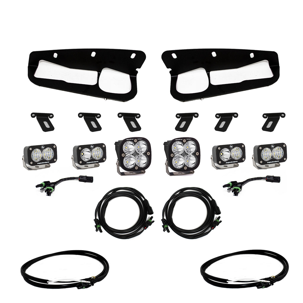 Baja Designs 447760UP Squadron Sport/S2 Sport Fog Pocket Light Kit for Select Ford Bronco