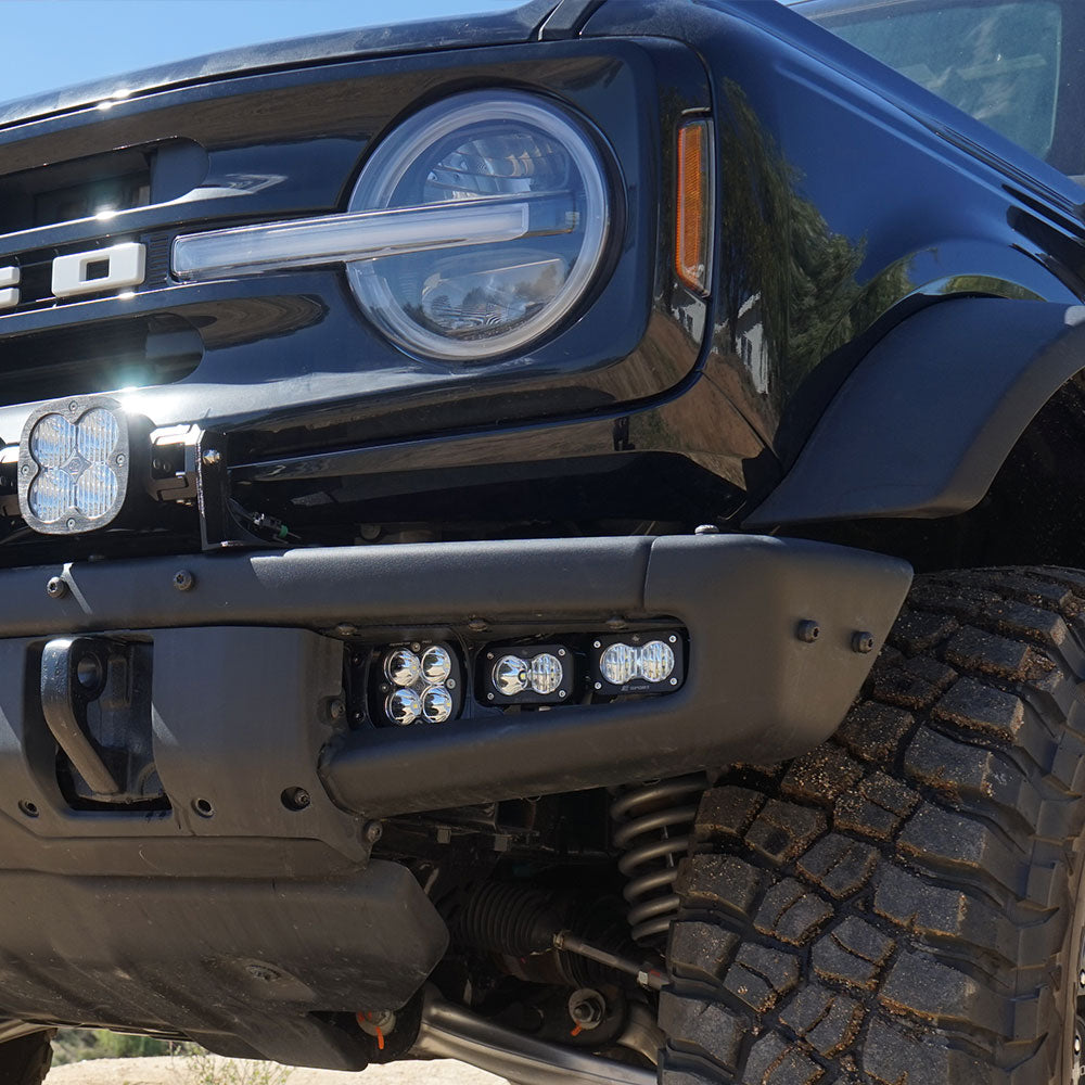 Baja Designs 447763 Squadron Pro/Dual S2 Sport Steel Bumper Fog Pocket Light Kit for Select Ford Bronco