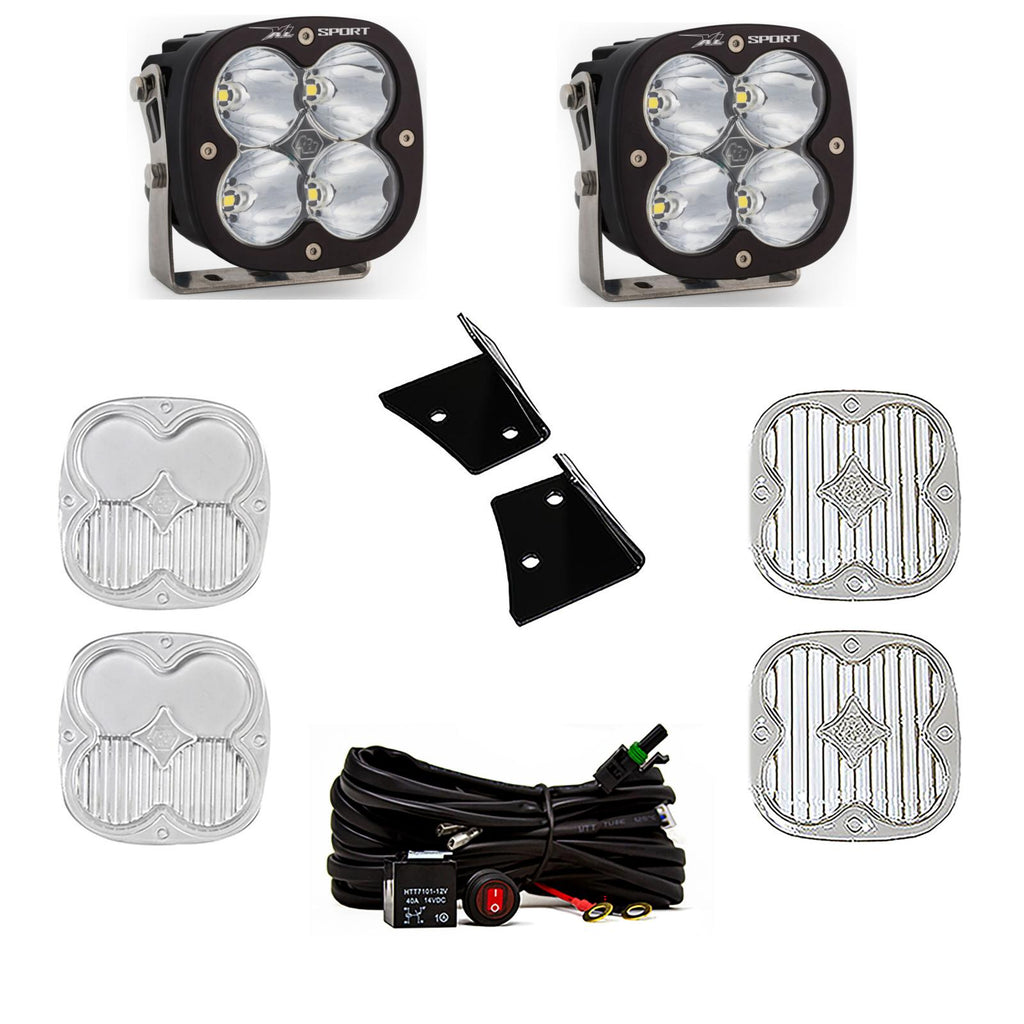 Baja Designs 447798 XL Sport A-Pillar Light Kit for Select Jeep Wrangler, Jeep Wrangler JK