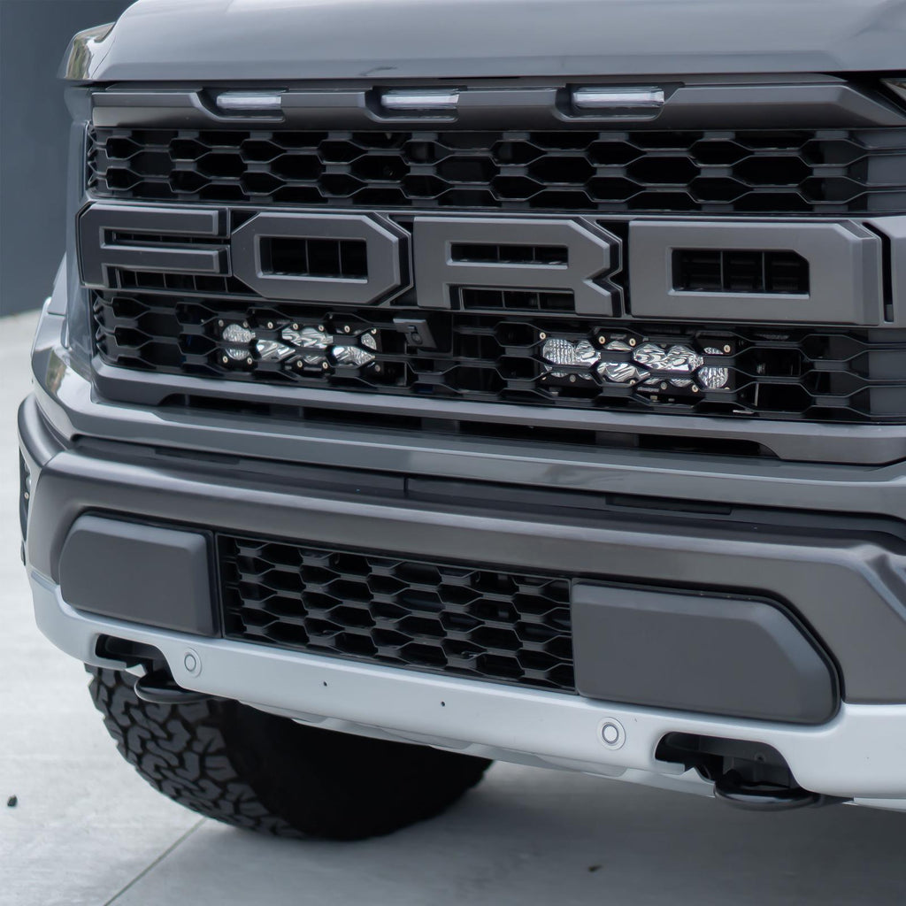 Baja Designs 448063 OnX6+ 10 Inch Dual Behind Grille Light Bar Kit for Select Ford F-150