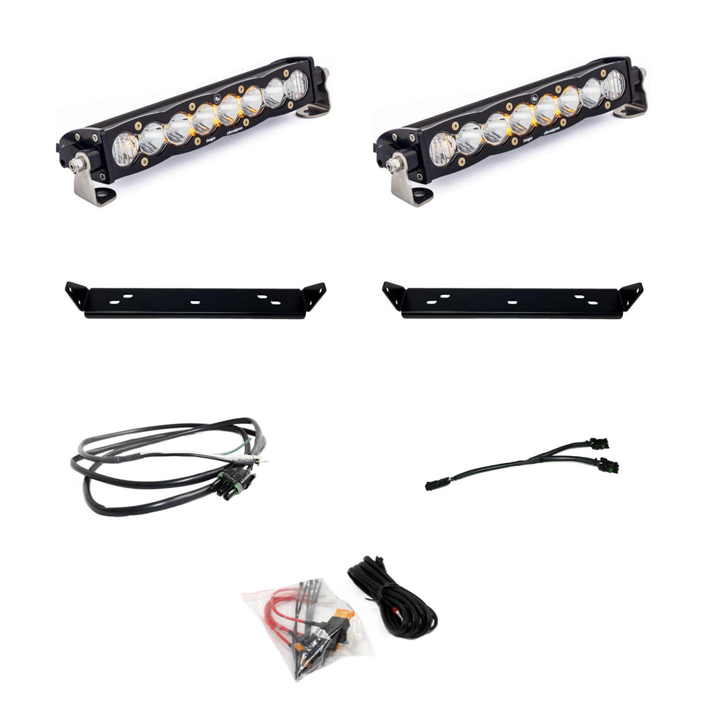 Baja Designs 448065 S8 10 Inch Dual Behind Grille Light Bar Kit for Select Ford F-150