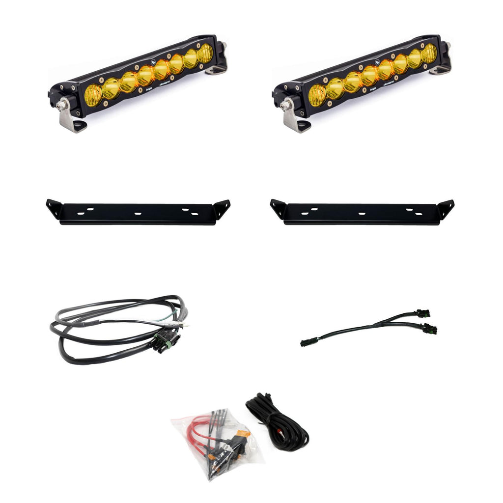 Baja Designs 448066 S8 10 Inch Dual Behind Grille Light Bar Kit for Select Ford F-150
