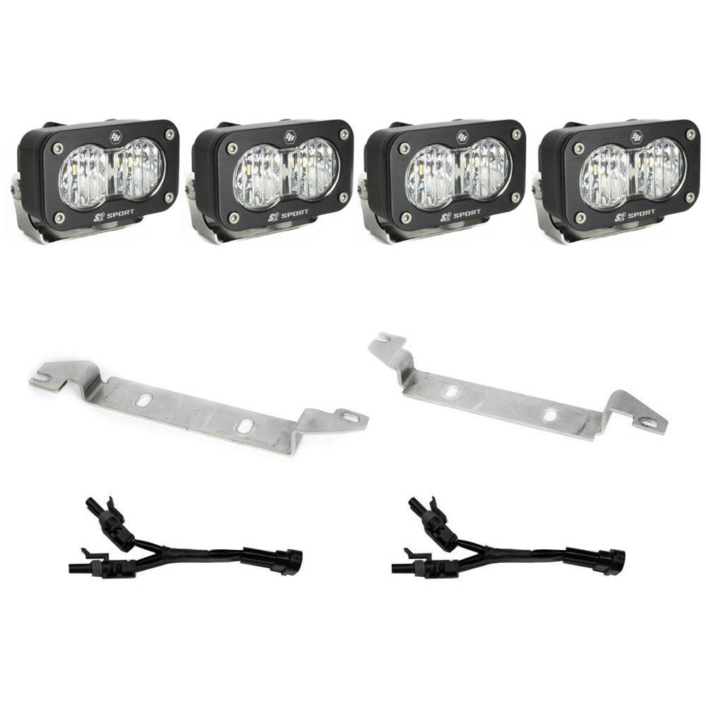 Baja Designs 448080 S2 Sport Dual Fog Pocket Light Kit for Select Toyota Tundra