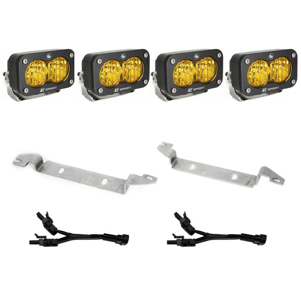 Baja Designs 448081 S2 Sport Dual Fog Pocket Light Kit for Select Toyota Tundra