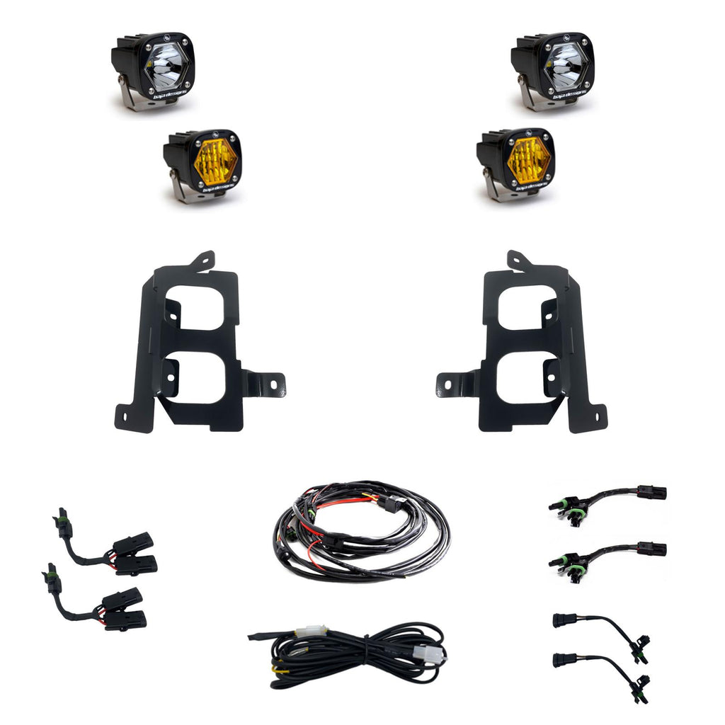 Baja Designs 448084 S1 Dual Fog Pocket Light Kit for Select GMC Sierra
