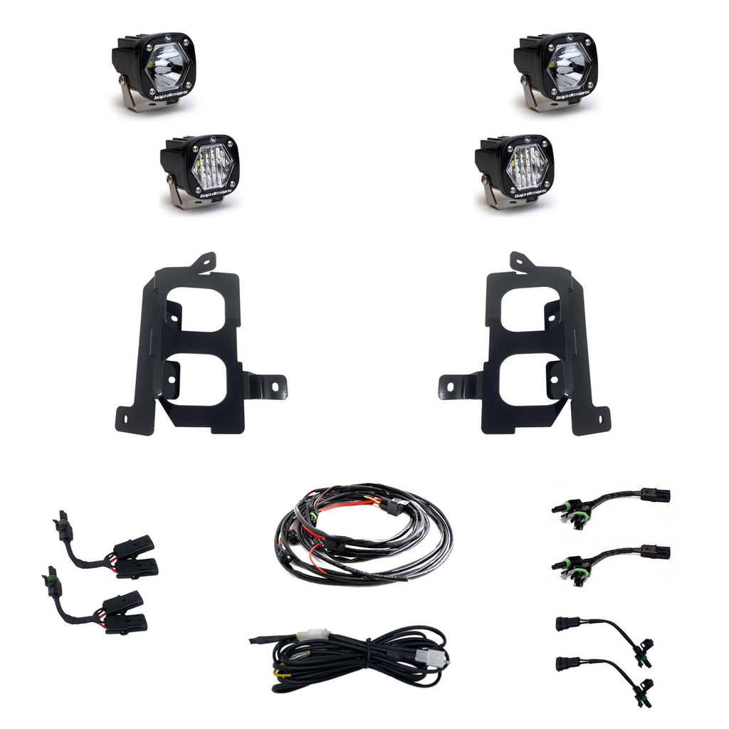 Baja Designs 448085 S1 Dual Fog Pocket Light Kit for Select GMC Sierra