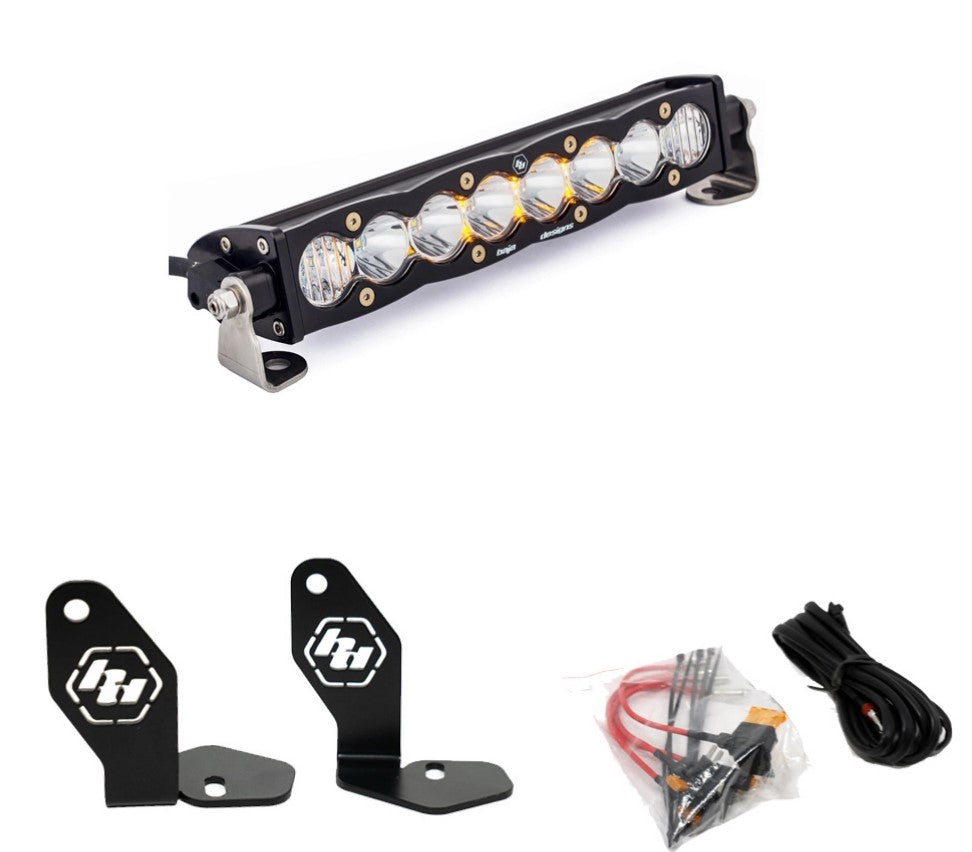 Baja Designs 448101 Polaris RZR Pro R S8 10" Hood Mount Kit for Select Polaris RZR Pro R 4 Premium, Polaris RZR Pro R 4 Sport, Polaris RZR Pro R 4 Ultimate, Polaris RZR Pro R 4 Ultimate Launch Edition, Polaris RZR Pro R Premium, Polaris RZR Pro R Sport,