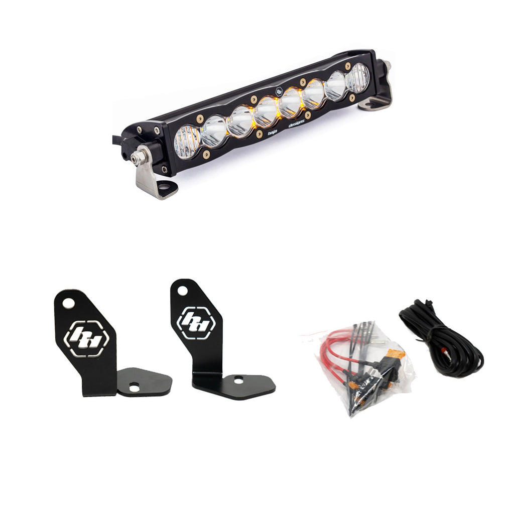 Baja Designs 448102 Polaris RZR Pro R S8 10" Hood Mount Kit for Select Polaris RZR Pro R 4 Premium, Polaris RZR Pro R 4 Sport, Polaris RZR Pro R 4 Ultimate, Polaris RZR Pro R 4 Ultimate Launch Edition, Polaris RZR Pro R Premium, Polaris RZR Pro R Sport,