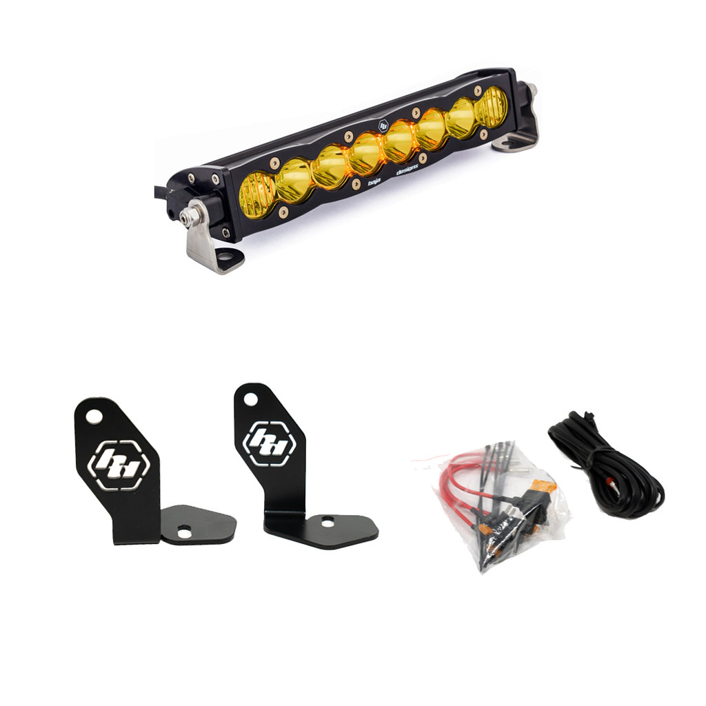 Baja Designs 448102 Polaris RZR Pro R S8 10" Hood Mount Kit for Select Polaris RZR Pro R 4 Premium, Polaris RZR Pro R 4 Sport, Polaris RZR Pro R 4 Ultimate, Polaris RZR Pro R 4 Ultimate Launch Edition, Polaris RZR Pro R Premium, Polaris RZR Pro R Sport,