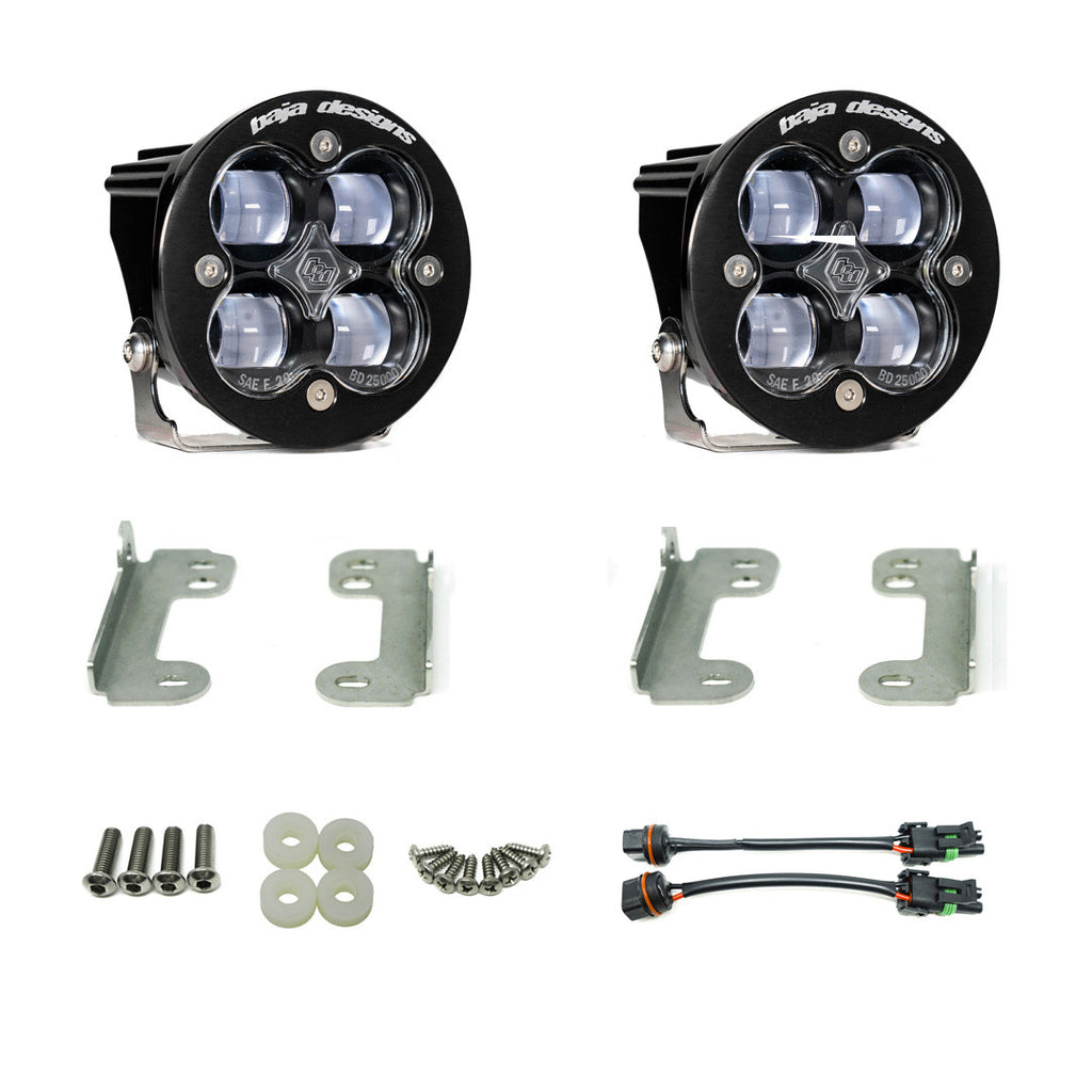 Baja Designs 448142 Jeep JK Squadron-R SAE Fog Pocket Light Kit for Select Jeep Wrangler