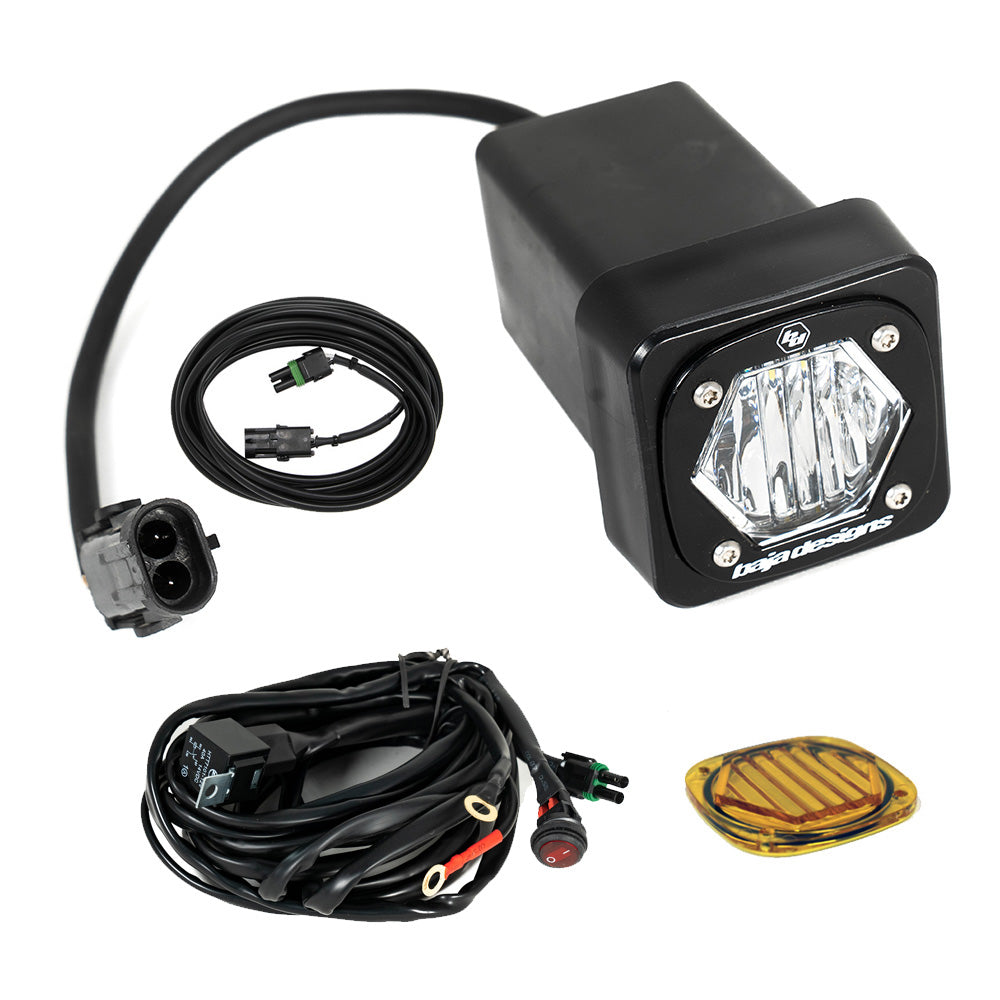 Baja Designs 448157 S1 Universal Hitch Light Kit for Select Chevrolet Avalanche, Chevrolet Colorado, Chevrolet Silverado 1500, Chevrolet Tahoe, Dodge Ram 1500, Ford Bronco, Ford F-150, Ford F-250, Ford F-350, Ford Ranger, GMC Canyon, GMC Sierra 1500, GMC