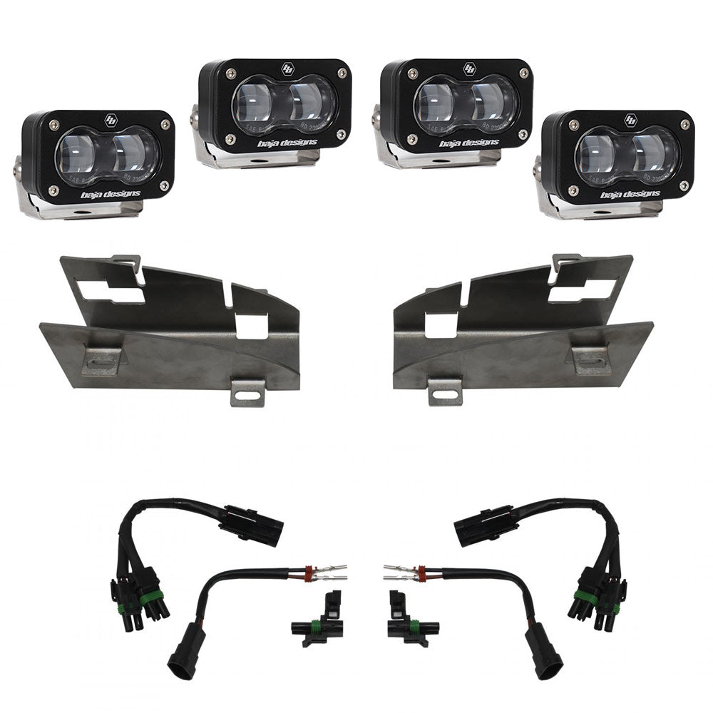 Baja Designs 448164 Dodge/Ram Dual S2 SAE Fog Pocket Light Kit for Select Ram