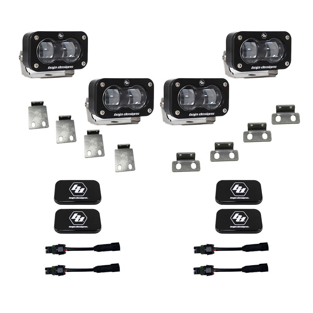 Baja Designs 448166 Ford Raptor S2 SAE Dual Fog Pocket Kit for Select Ford F-150