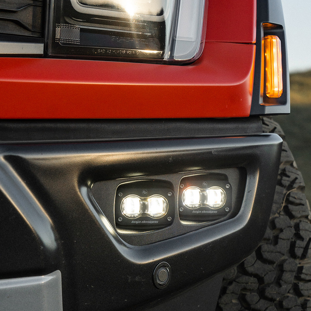 Baja Designs 448166 Ford Raptor S2 SAE Dual Fog Pocket Kit for Select Ford F-150