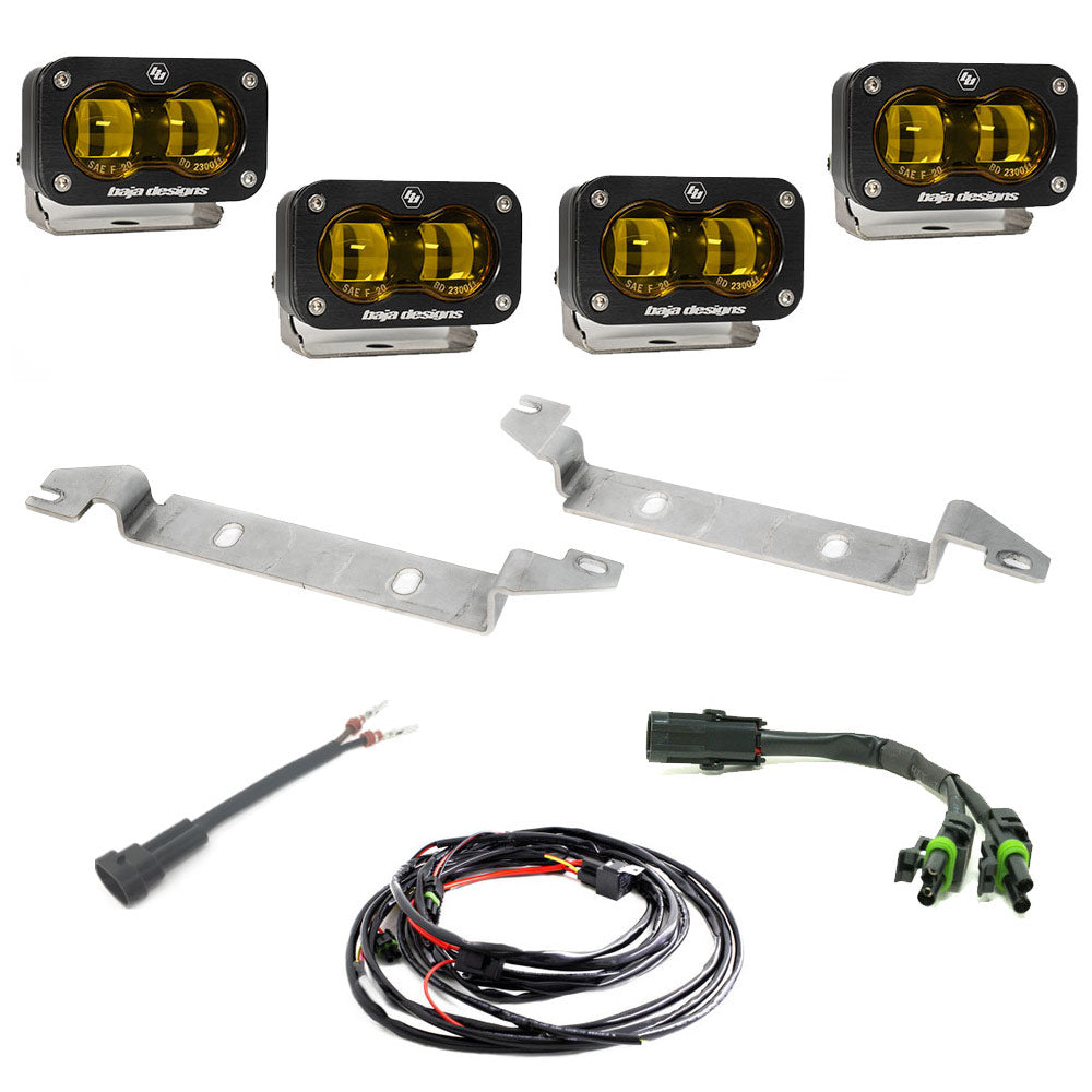 Baja Designs 448168 Toyota S2 SAE OEM Fog Light Replacement Kit for Select Toyota Sequoia