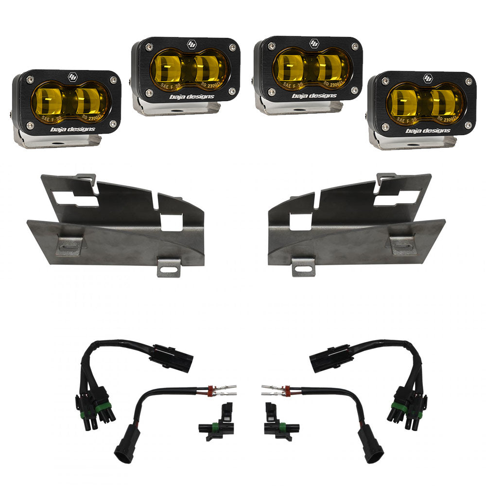 Baja Designs 448169 Dodge/Ram Dual S2 SAE Fog Pocket Light Kit for Select Ram