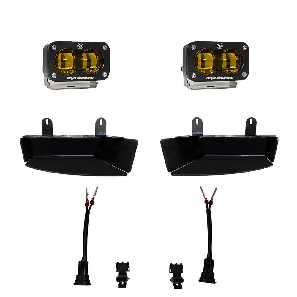 Baja Designs 448170 Dodge, Ram S2 SAE Fog Pocket Light Kit for Select Ram 2500, Ram