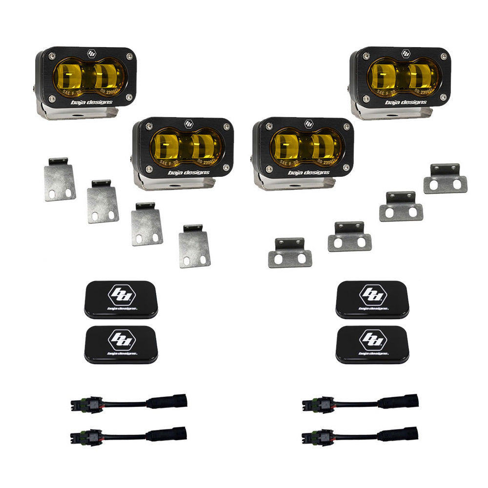 Baja Designs 448171 Ford Raptor S2 SAE Dual Fog Pocket Kit for Select Ford F-150