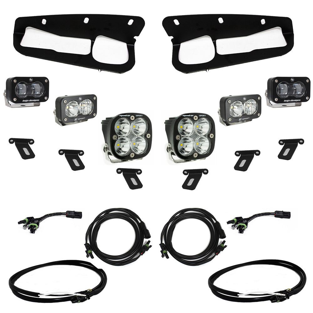 Baja Designs 448174UP Ford S2 SAE “Sportsmen” Fog Pocket Light Kit for Select Ford Bronco