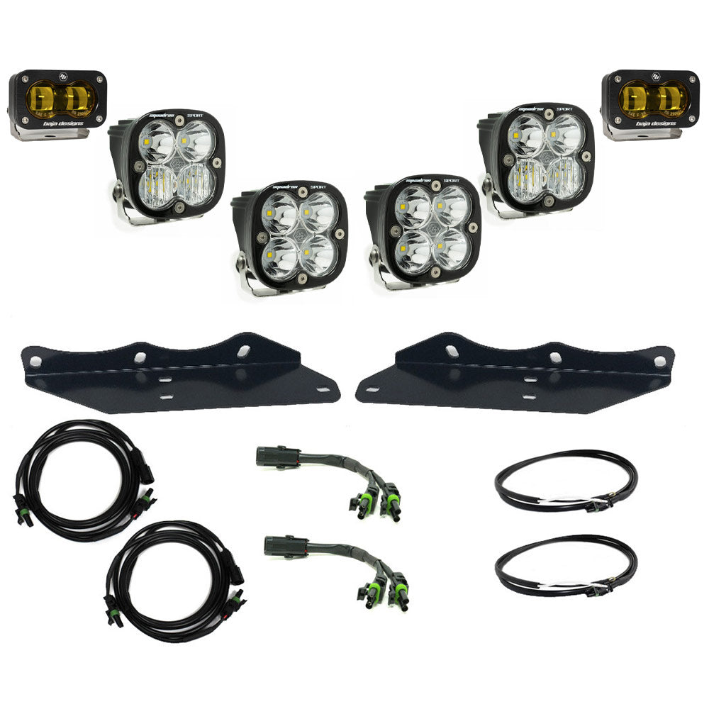 Baja Designs 448176 Ford Raptor Squadron/S2 SAE “Sportsman” Fog Pocket Light Kit for Select Ford F-150
