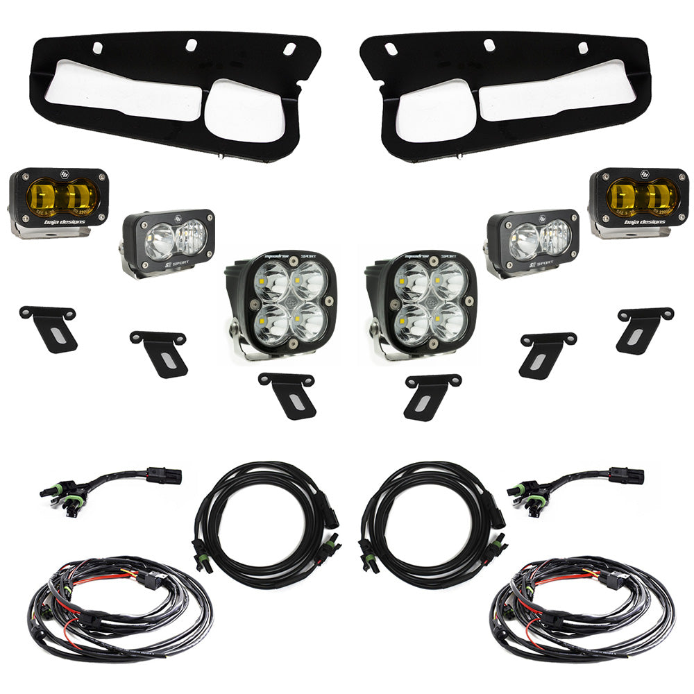 Baja Designs 448178 Ford S2 SAE “Sportsmen” Fog Pocket Light Kit for Select Ford Bronco