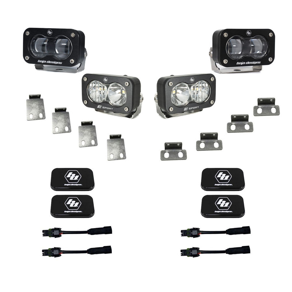 Baja Designs 448180 S2 SAE/S2 Sport Fog Pocket Kit for Select Ford Bronco, Ford F-150