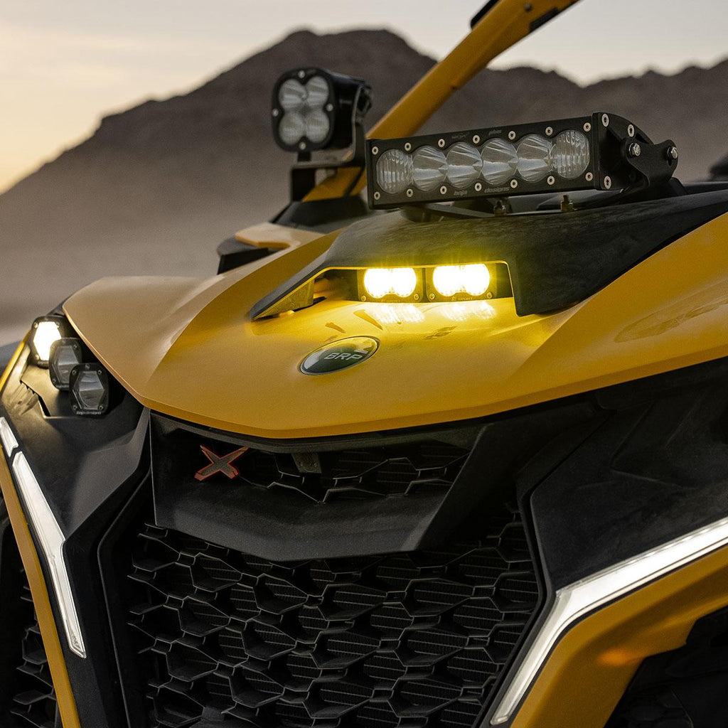 Baja Designs 448208 Can-Am Maverick R Dual S2 Pro Hood Kit for Select Can-Am Maverick R