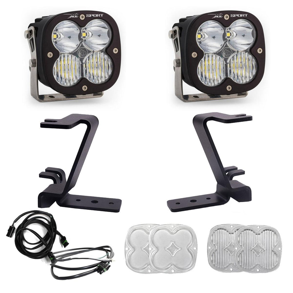 Baja Designs 448210UP XL Sport A-Pillar Light Kit for Select Ford F-250 Super Duty, Ford F-350 Super Duty
