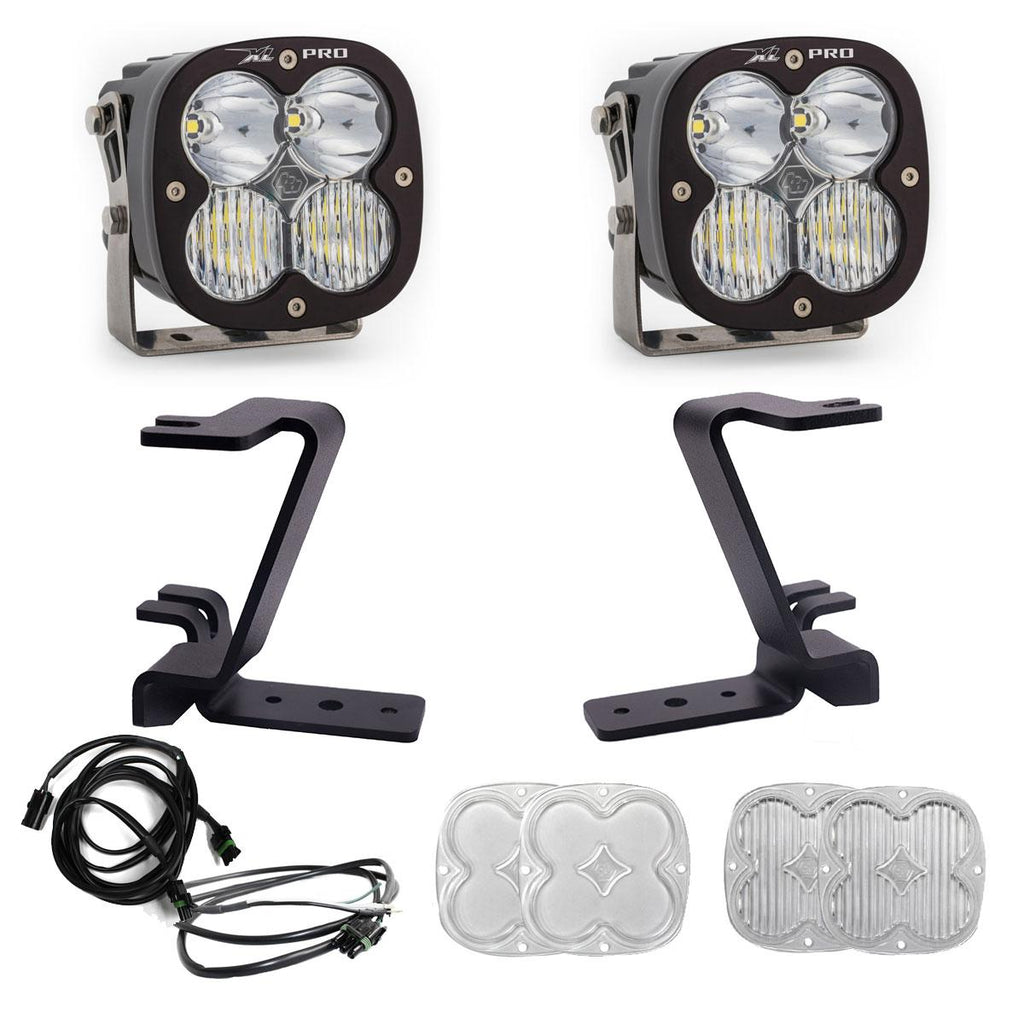 Baja Designs 448211UP XL Pro A-Pillar Light Kit for Select Ford F-250 Super Duty, Ford F-350 Super Duty