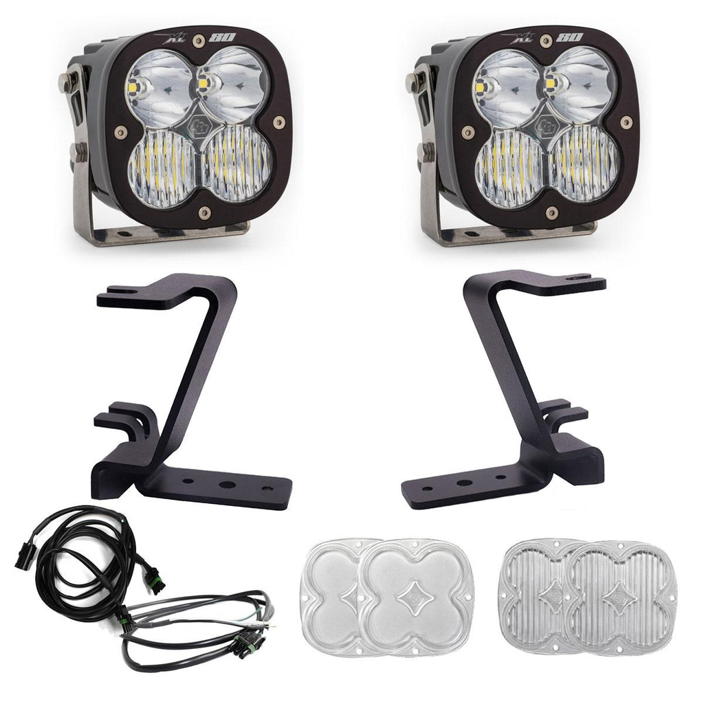 Baja Designs 448212UP XL80 A-Pillar Light Kit for Select Ford F-250 Super Duty, Ford F-350 Super Duty