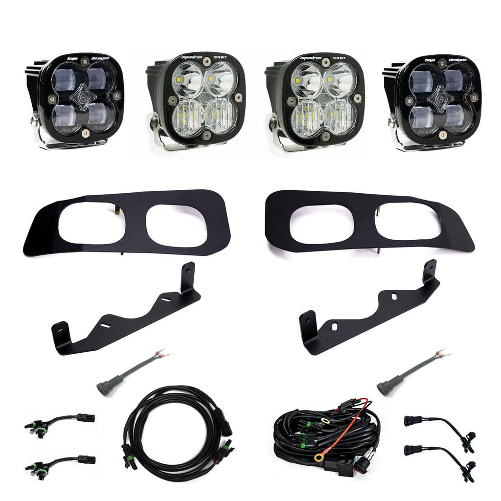 Baja Designs 448225 Squadron SAE/Squadron Sport Dual Fog Pocket Light Kit for Select Ford F-250 Super Duty, Ford F-350 Super Duty