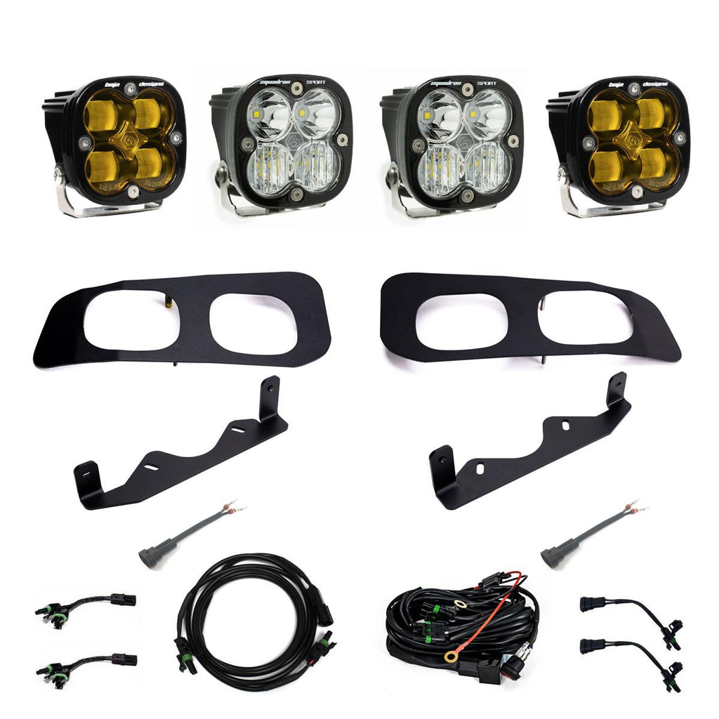 Baja Designs 448226 Squadron SAE/Squadron Sport Dual Fog Pocket Light Kit for Select Ford F-250 Super Duty, Ford F-350 Super Duty
