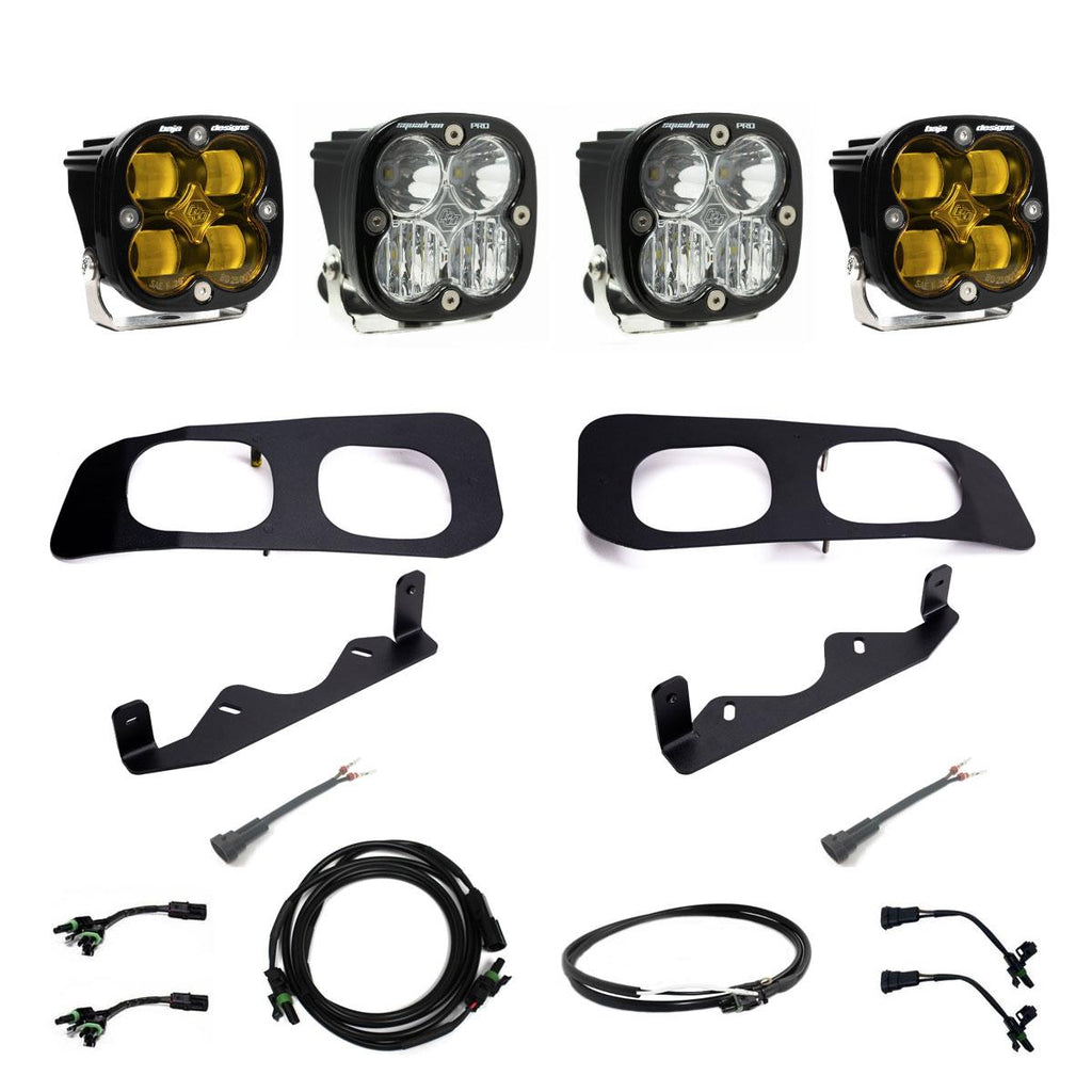 Baja Designs 448228UP Squadron SAE/Squadron Pro Dual Fog Pocket Light Kit for Select Ford F-250 Super Duty, Ford F-350 Super Duty