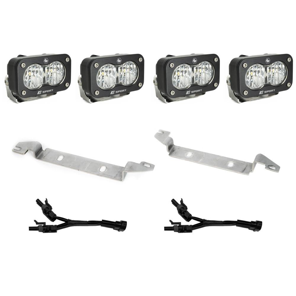 Baja Designs 448238 Toyota S2 Sport Dual Fog Pocket Light Kit for Select Toyota Tacoma