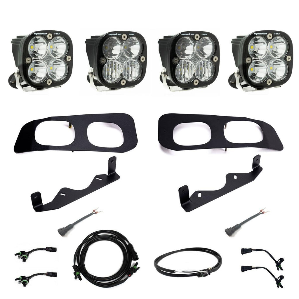 Baja Designs 448256UP Ford Squadron Pro Dual Fog Pocket Light Kit for Select Ford F-250 Super Duty, Ford F-350 Super Duty