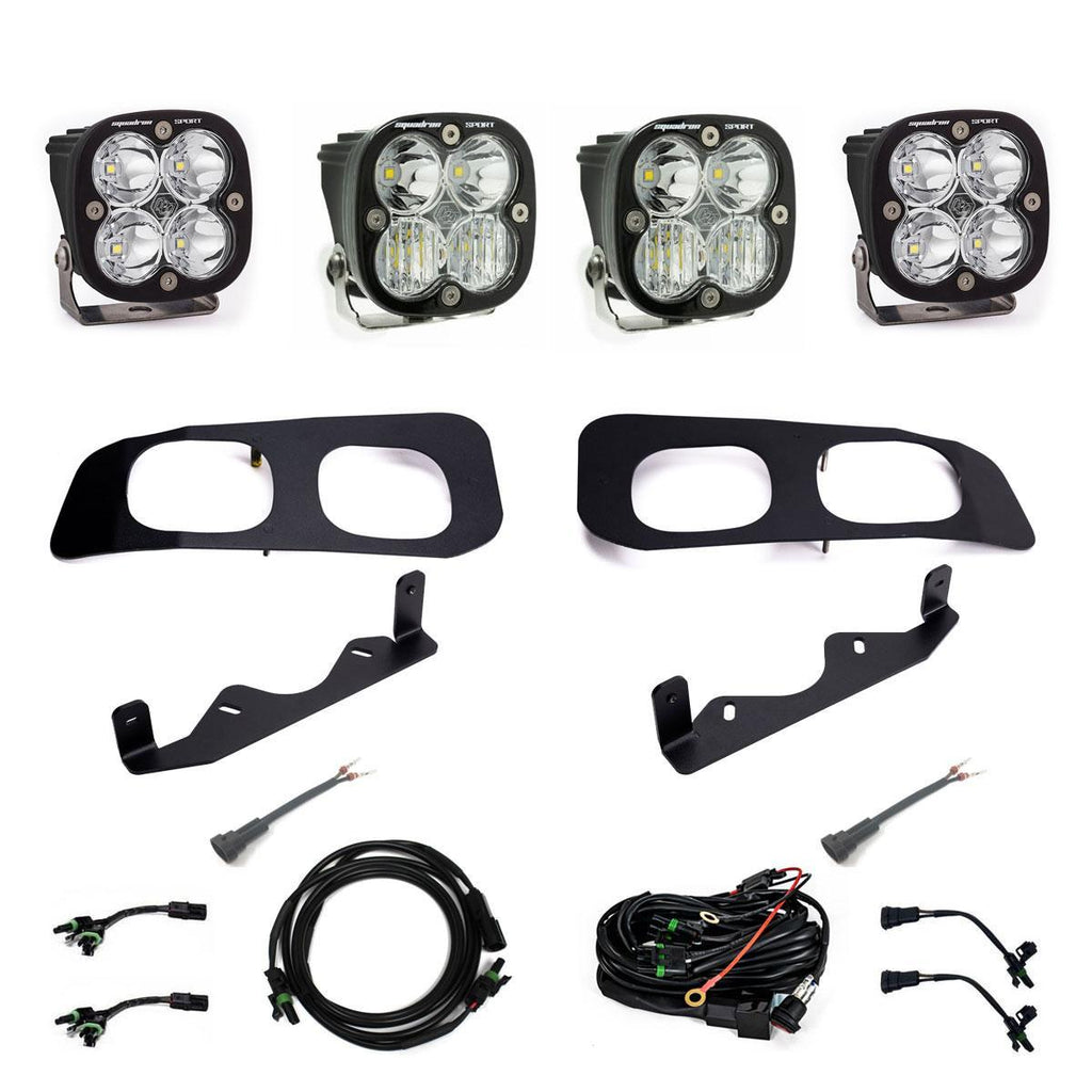 Baja Designs 448257 Ford Squadron Sport Dual Fog Pocket Light Kit for Select Ford F-250 Super Duty, Ford F-350 Super Duty