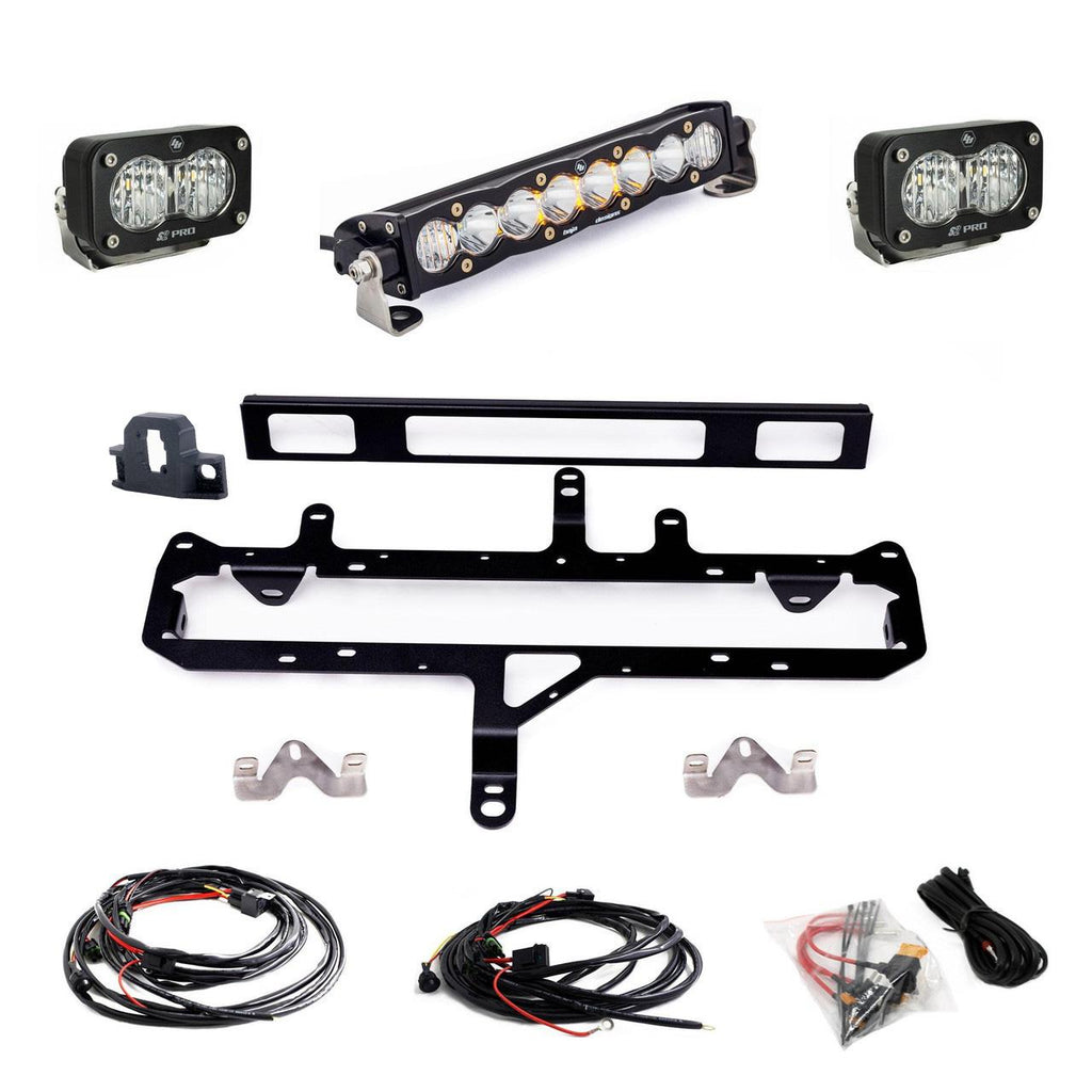 Baja Designs 448262 Toyota S8 10" Light Bar / S2 Pro TRD Pro Grille Conversion Light Kit for Select Toyota Tacoma