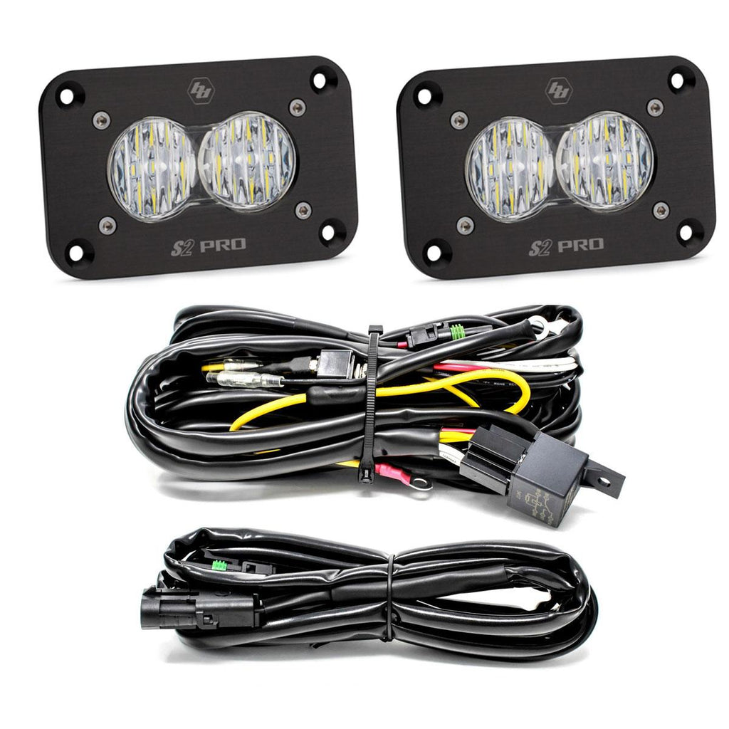 Baja Designs 481005 S2 Pro Black Flush Mount LED Auxiliary Light Pod