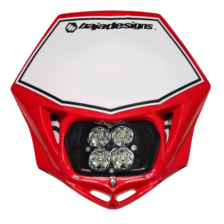 Baja Designs 4970014R Motorcycle Squadron Pro (D/C) Headlight Kit w/ Shell