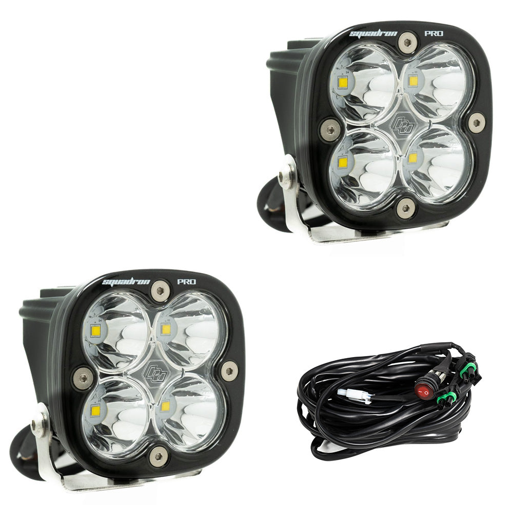 Baja Designs 497801 Squadron Pro Black LED Auxiliary Light Pod Pair