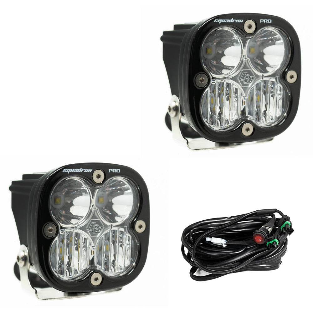 Baja Designs 497803 Squadron Pro Black LED Auxiliary Light Pod Pair