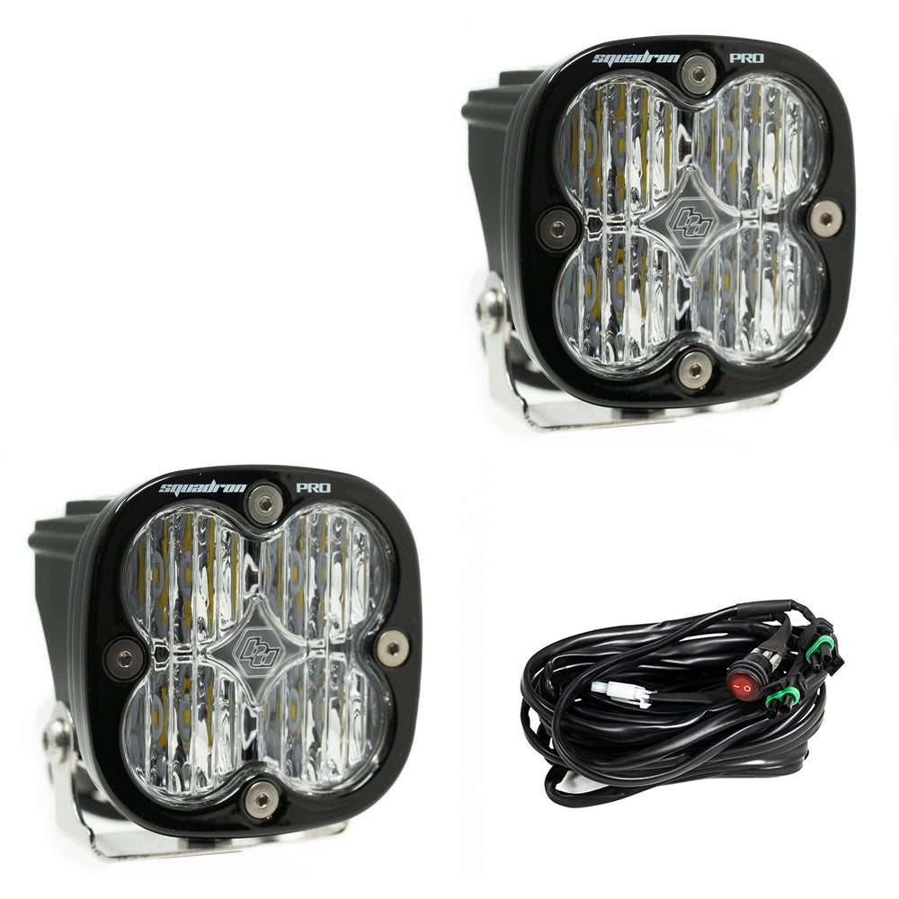 Baja Designs 497805 Squadron Pro Black LED Auxiliary Light Pod Pair