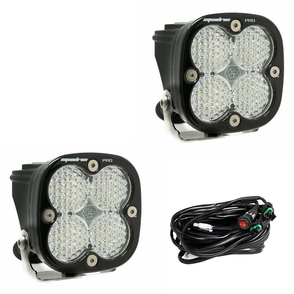 Baja Designs 497806 Squadron Pro Black LED Auxiliary Light Pod Pair