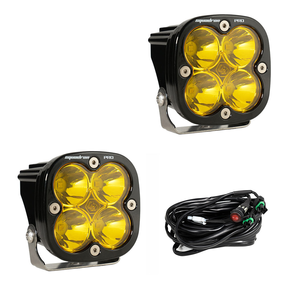 Baja Designs 497811 Squadron Pro Black LED Auxiliary Light Pod Pair