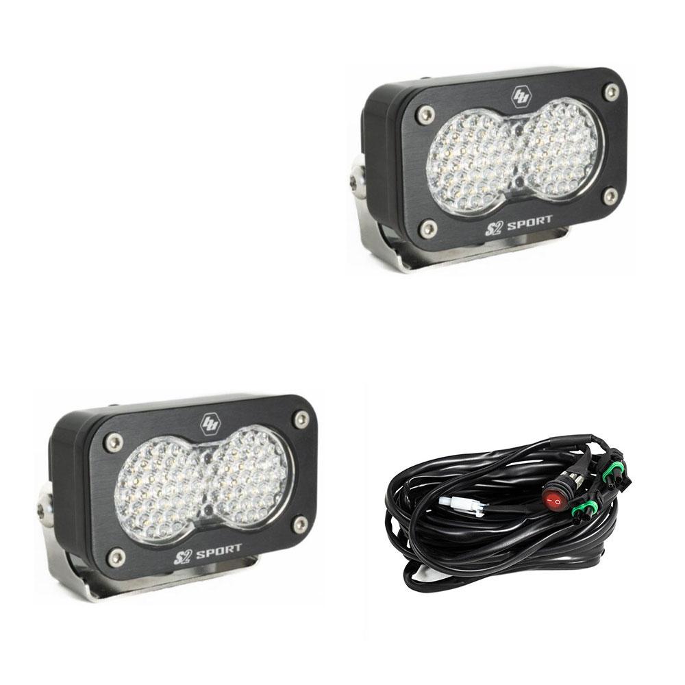 Baja Designs 547806 S2 Sport Black LED Auxiliary Light Pod Pair